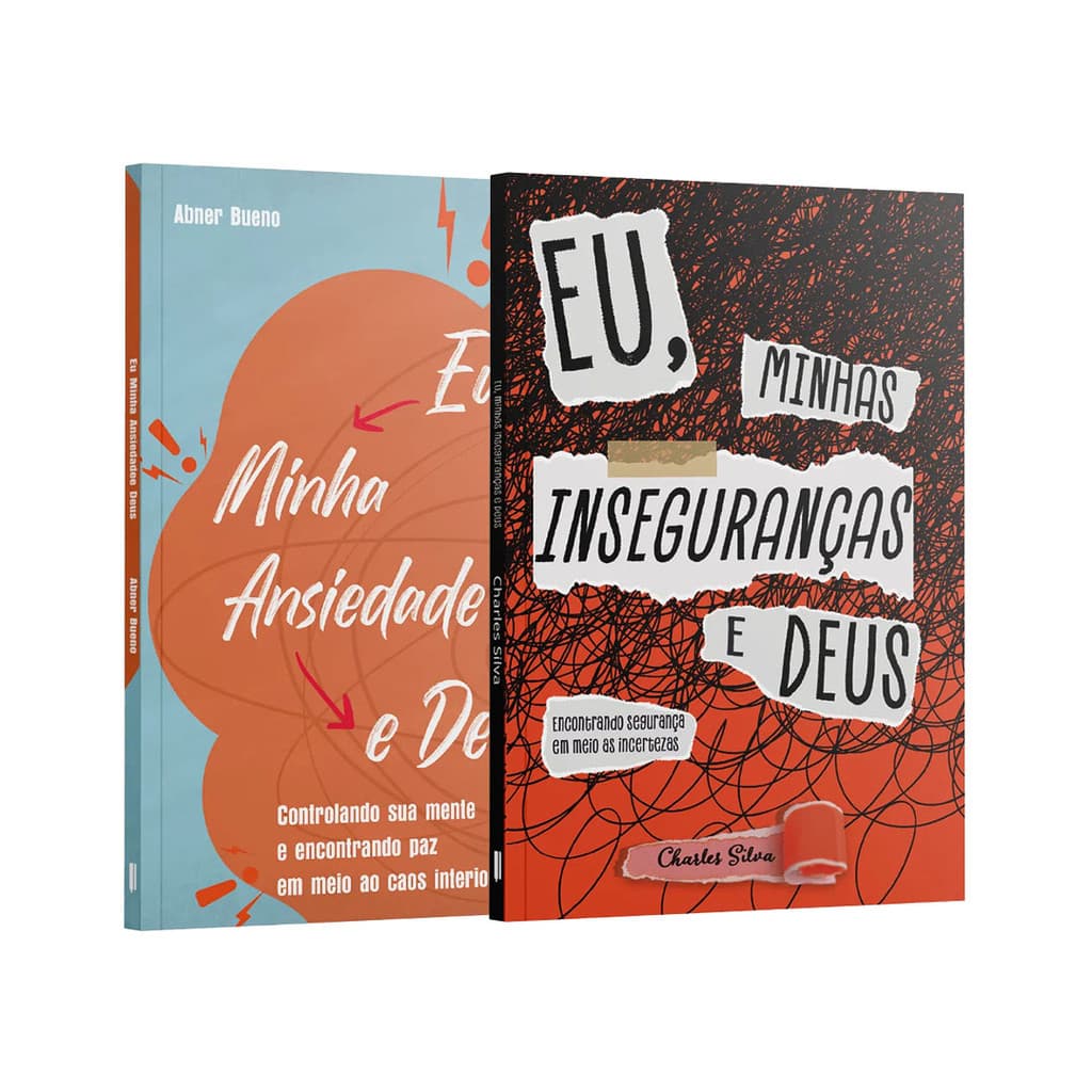 Kit 2 Livros - Eu, minhas transformações e Deus | Eu, Minha ansiedade e Deus + Eu, minhas inseguranças e Deus