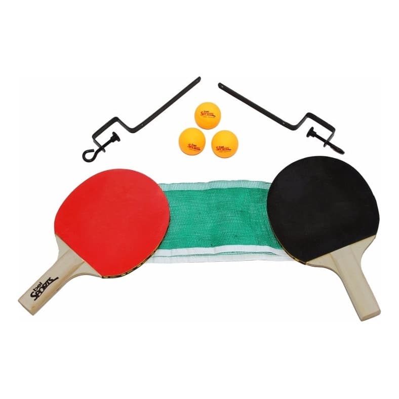 Kit Raquetes + Bolinhas + Rede Para Tenis Mesa / Ping Pong