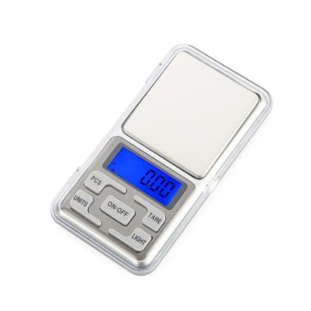 Mini Balança Digital de Precisão Portátil 0.1g a 500g para Joias, Ouro, Farmácia Cozinha Objetos