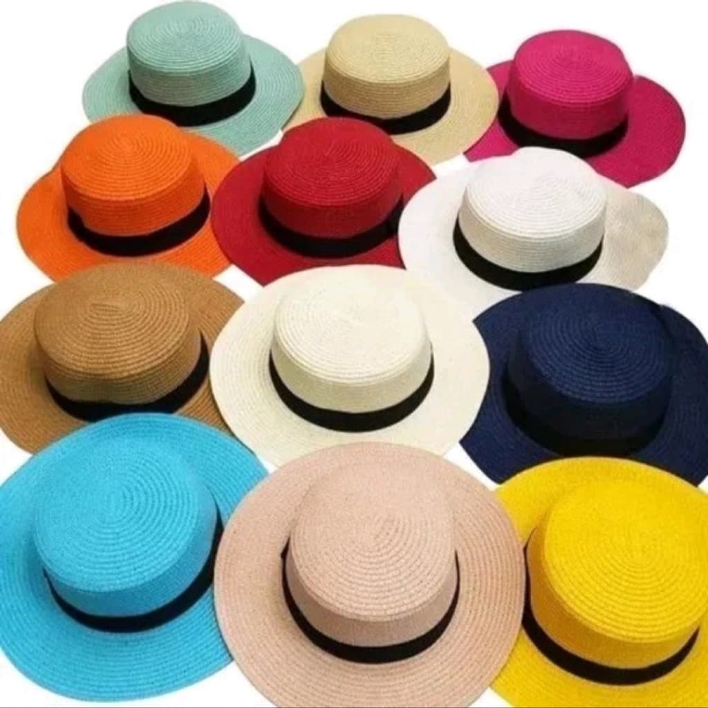 Chapéu Paris Panamá, Aba Média Colorido Moda Praia Verão