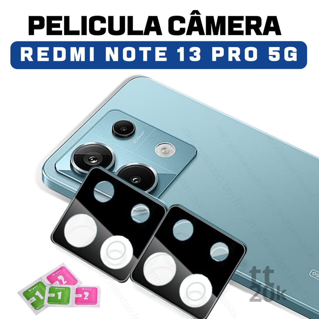 Pelicula De Camera Xiaomi 13 Pro 5G  Vidro Temperado Super Resistente Alta Qualidade + Kit Aplicação