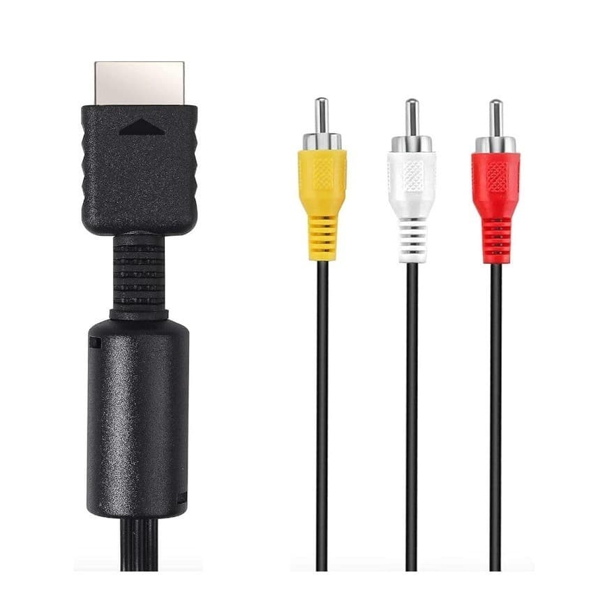 Cabo de áudio e vídeo RCA Suncala de 1,8 m, AV, TV, para Playstation, PS2, PS3, NÃO É HDMI