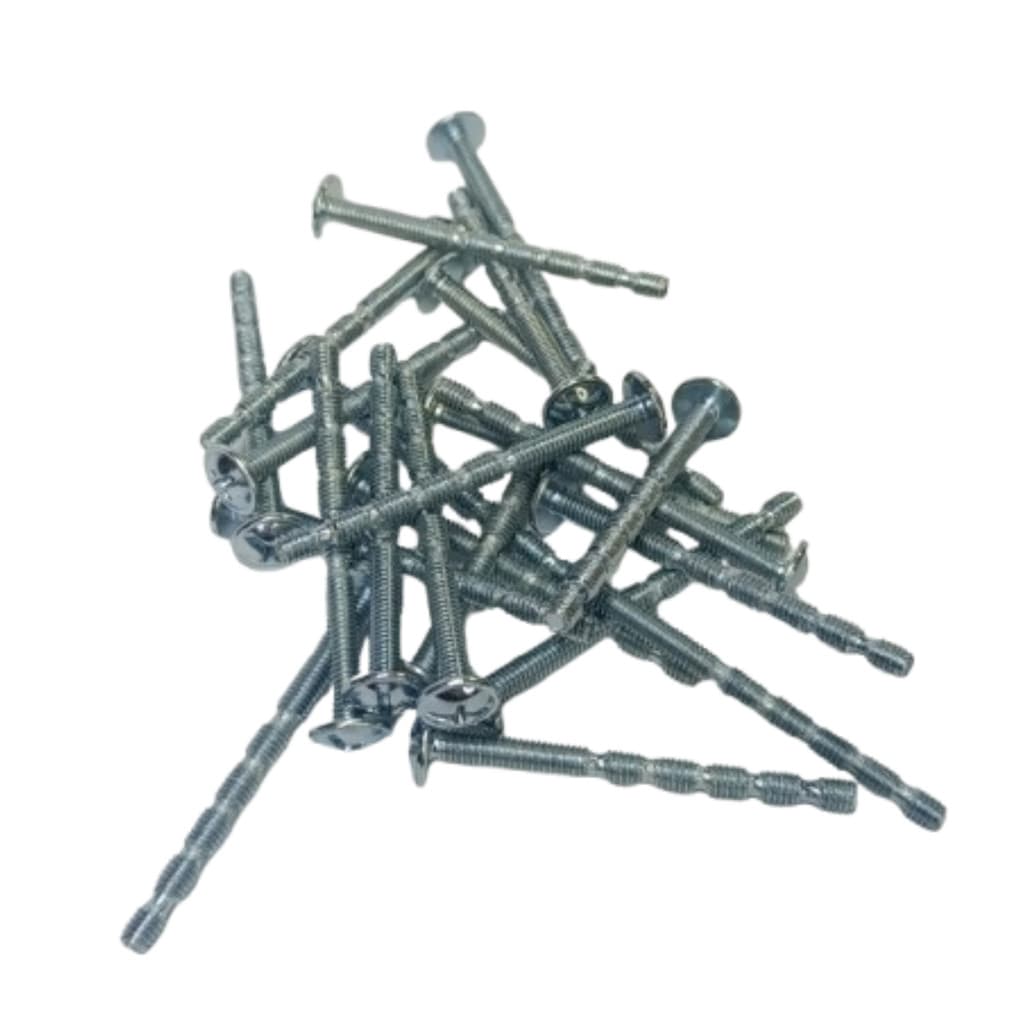 Kit 40 Parafusos P/ Instalar Puxadores 50mm Zincado Madeira