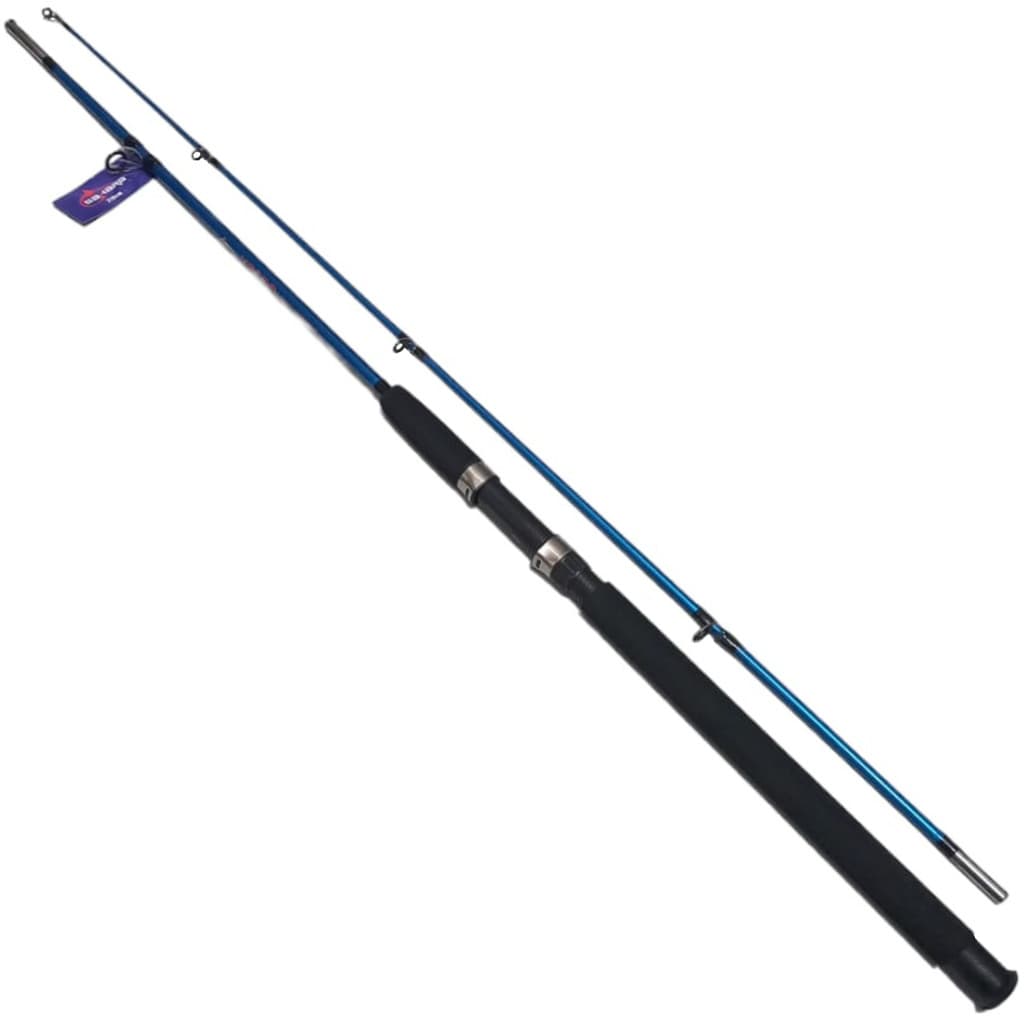 Vara de pesca 2,10m maciça molinete suporta 25lb 2 partes