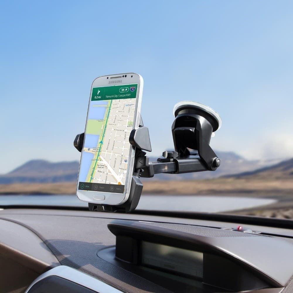 Suporte Veicular Automotivo Gps Veicular Carro Universal Automóvel Saída Grampo Ajustável 360°