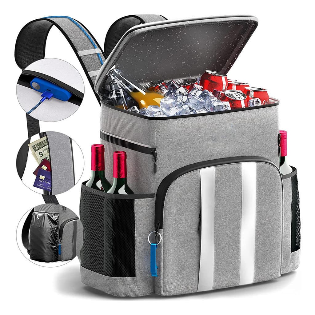 Bolsa Térmica Para 54 Latas 24h De Refrigeração Mochila Térmica De Praia E Camping Cerveja Cooler Bag  20l