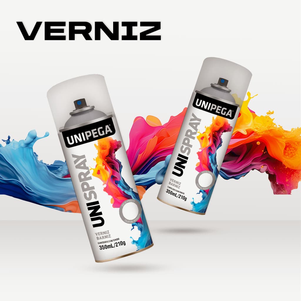 Verniz Spray Transparente 350ml Uso Geral Automotivo Incolor Madeira Mesa Mdf Aço Gesso Decoração