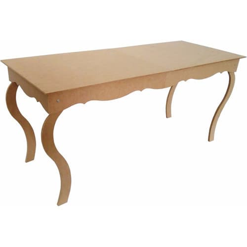 Mesa Luis Xv Provençal 100x60 Altura 80 Cm Mdf Cru