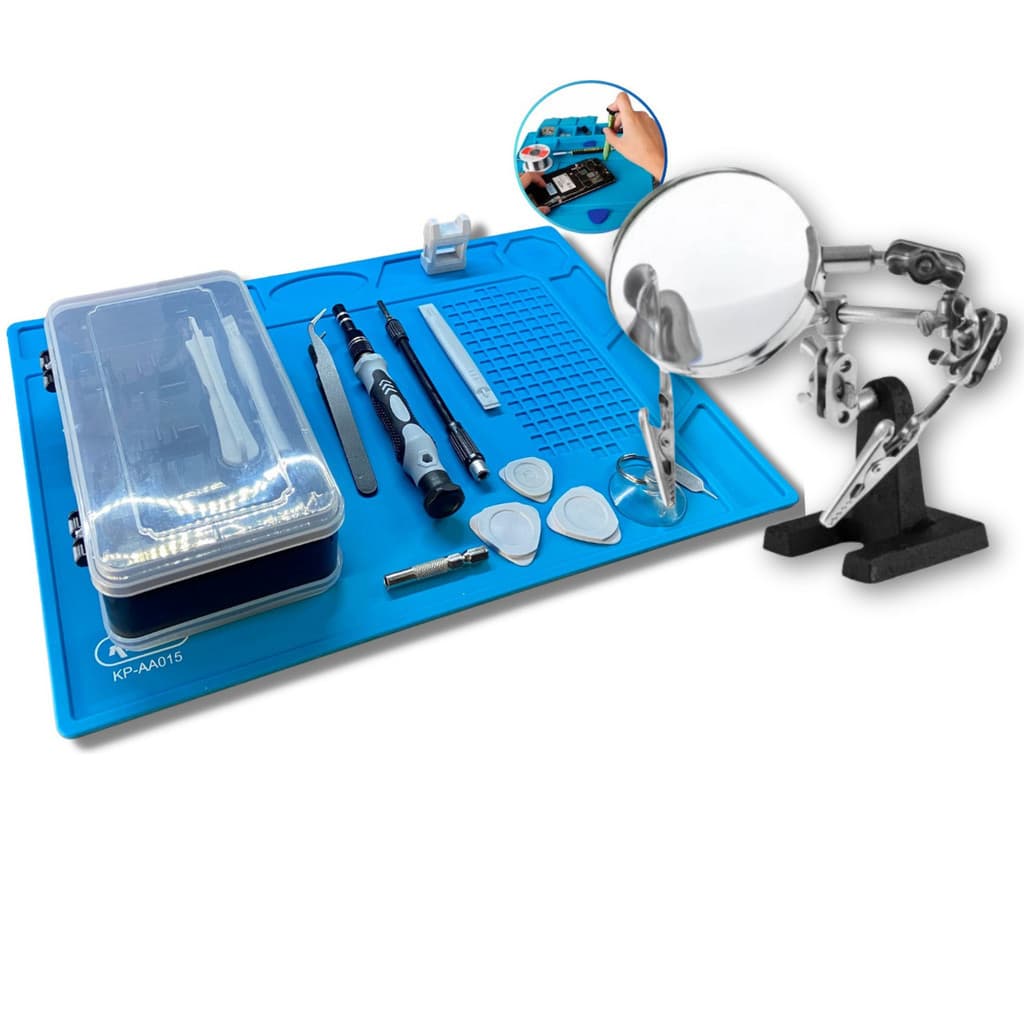 Kit Manutenção Celular Notebook Completo Lupa