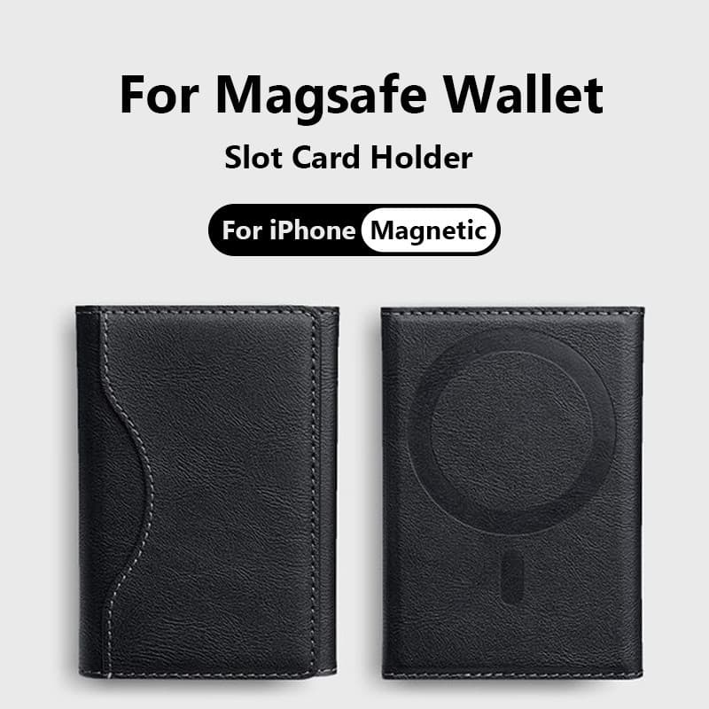Couro De Luxo Para Magsafe Magnético Dobrável Carteira Caso iPhone 16 15 Pro Max 14 Plus 13 12 11 Slot Banco ID Titular