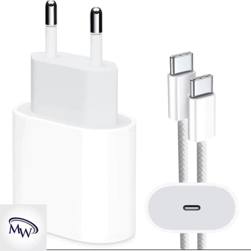 Carregador iPhone 15 Original Pro Max 35W Turbo Fonte USB-C + Cabo Tipo-C Tipo C de 1M Lacrado