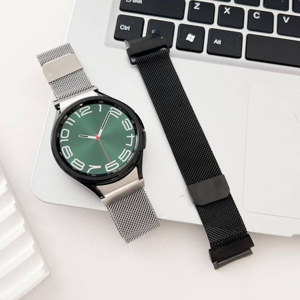 Pulseira para Samsung Galaxy Watch 7 6 5 4 FE 40mm 44mm 45mm 42mm 46mm 43mm 47mm Milanese aço