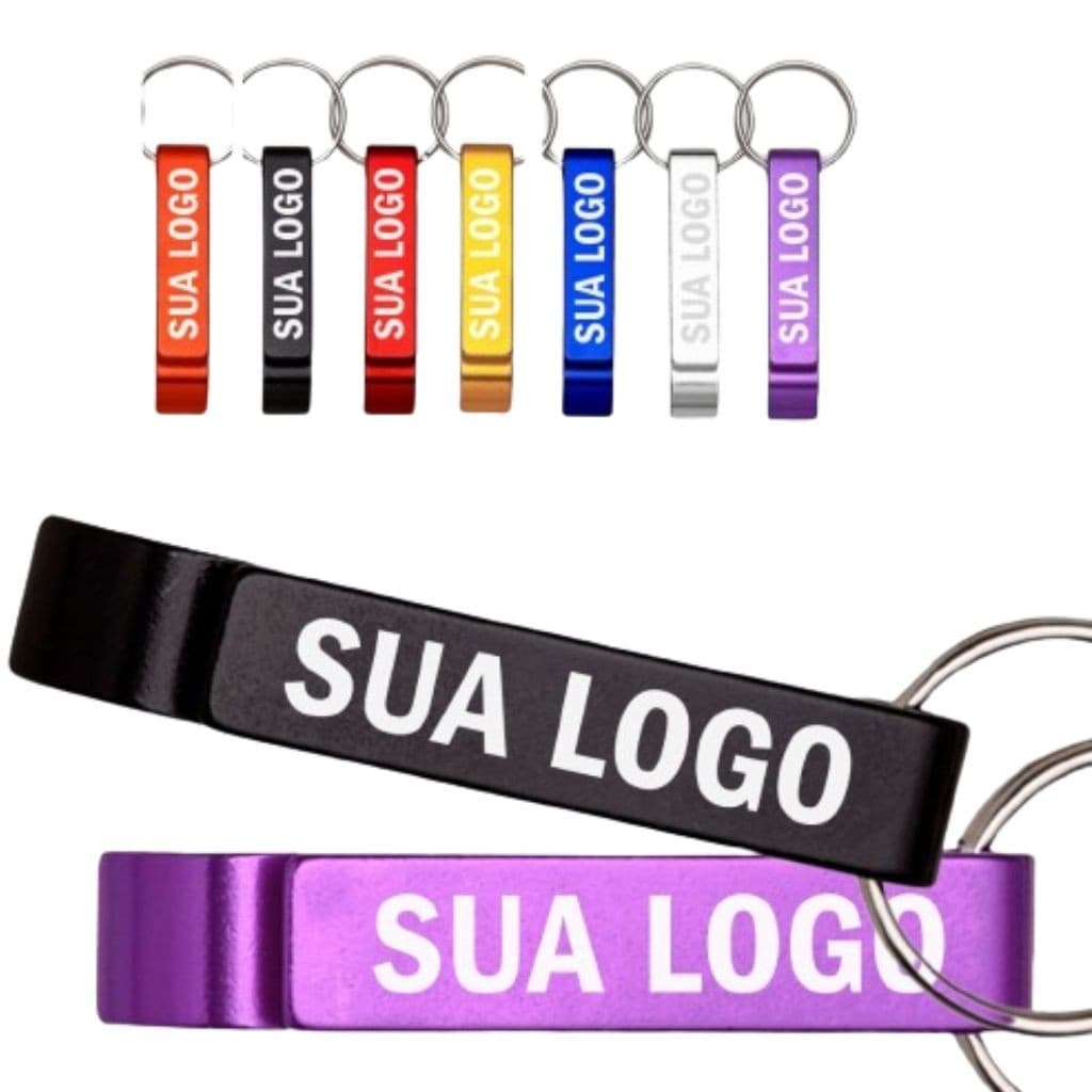 2 Chaveiro Abridor Chaveiro Personalizados com Sua Frase Pessoal