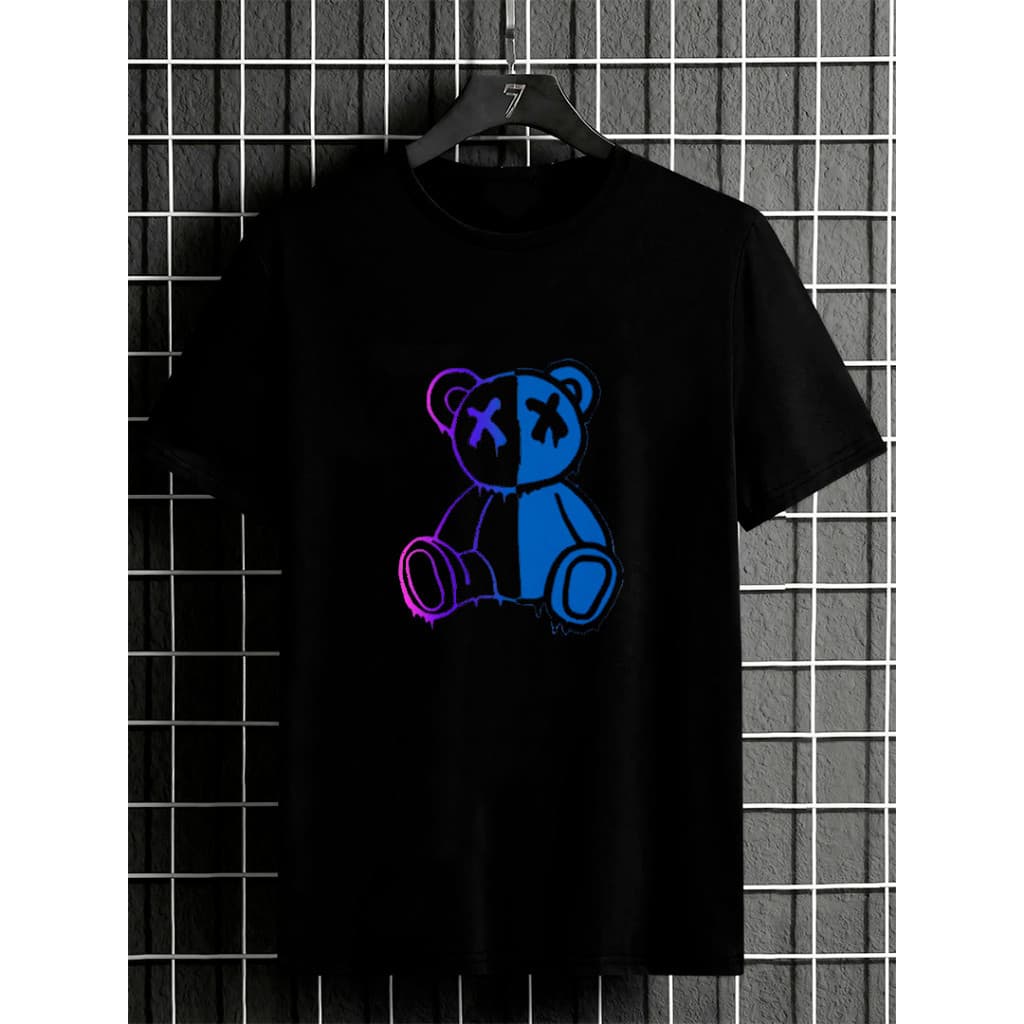 Camisa Estampada Unissex Camiseta Algodão Manga Curta Camiseta Gola Redonda 100% Algodão 30.1