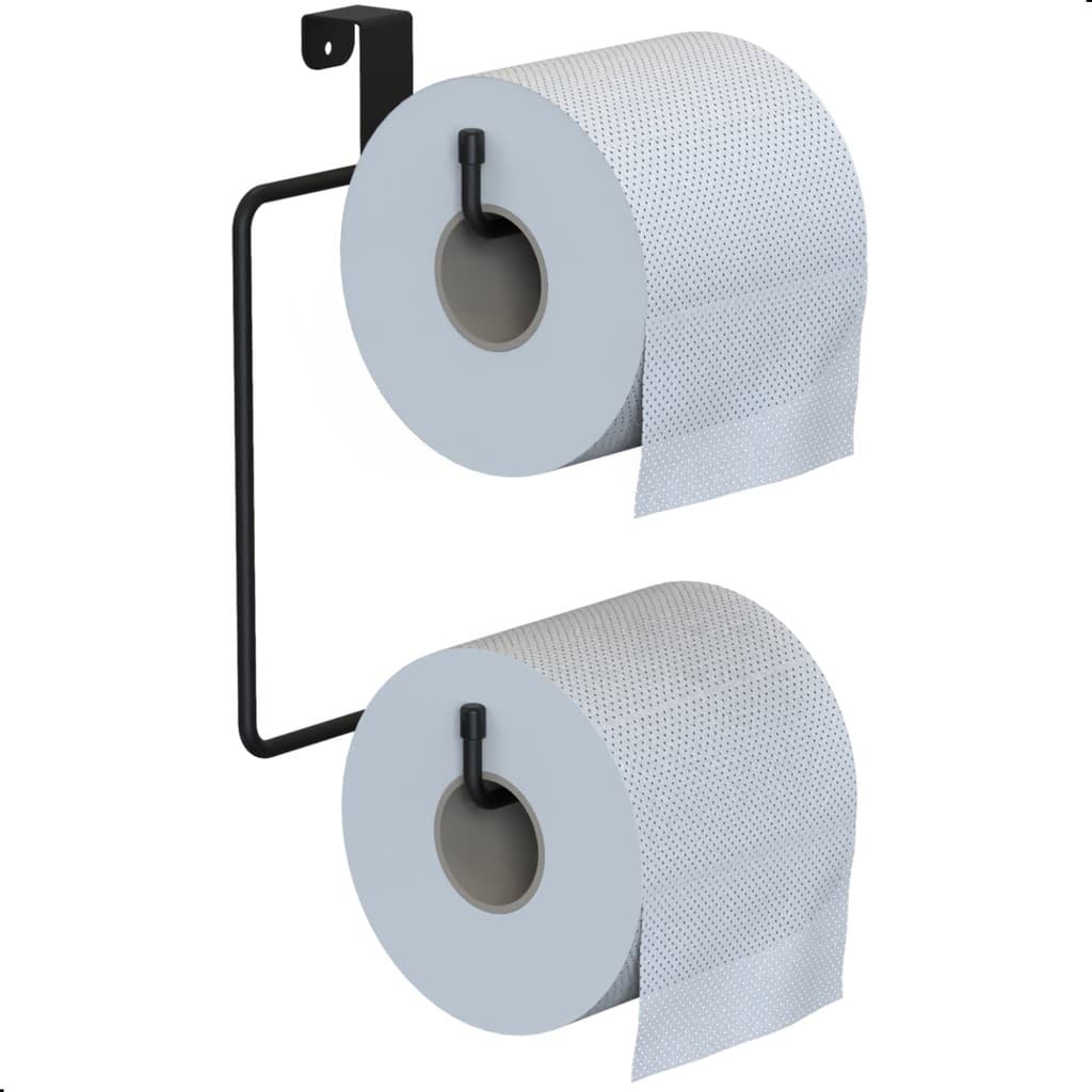 Porta Papel Higiênico Caixa Acoplada Suporte Preto ARM