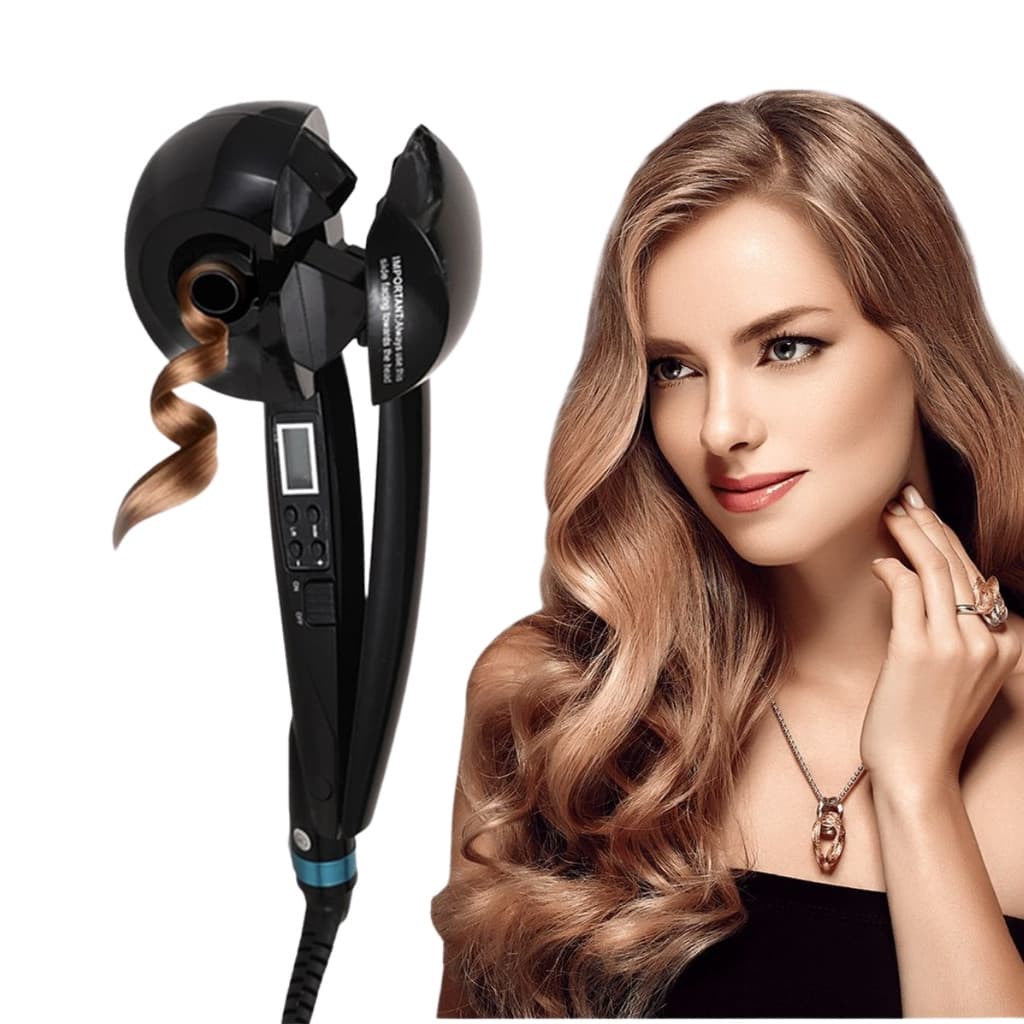 Modelador De Cachos de Cabelo Profissional Automático Com Controle Temperatura