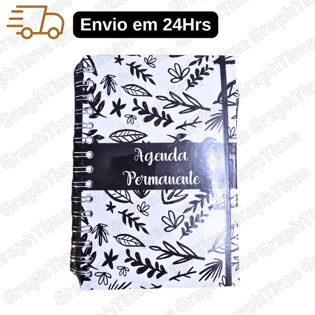 Agenda Permanente Capa Dura Estampada Freedom