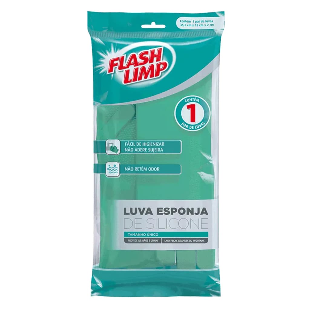 LUVA ESPONJA DE SILICONE.