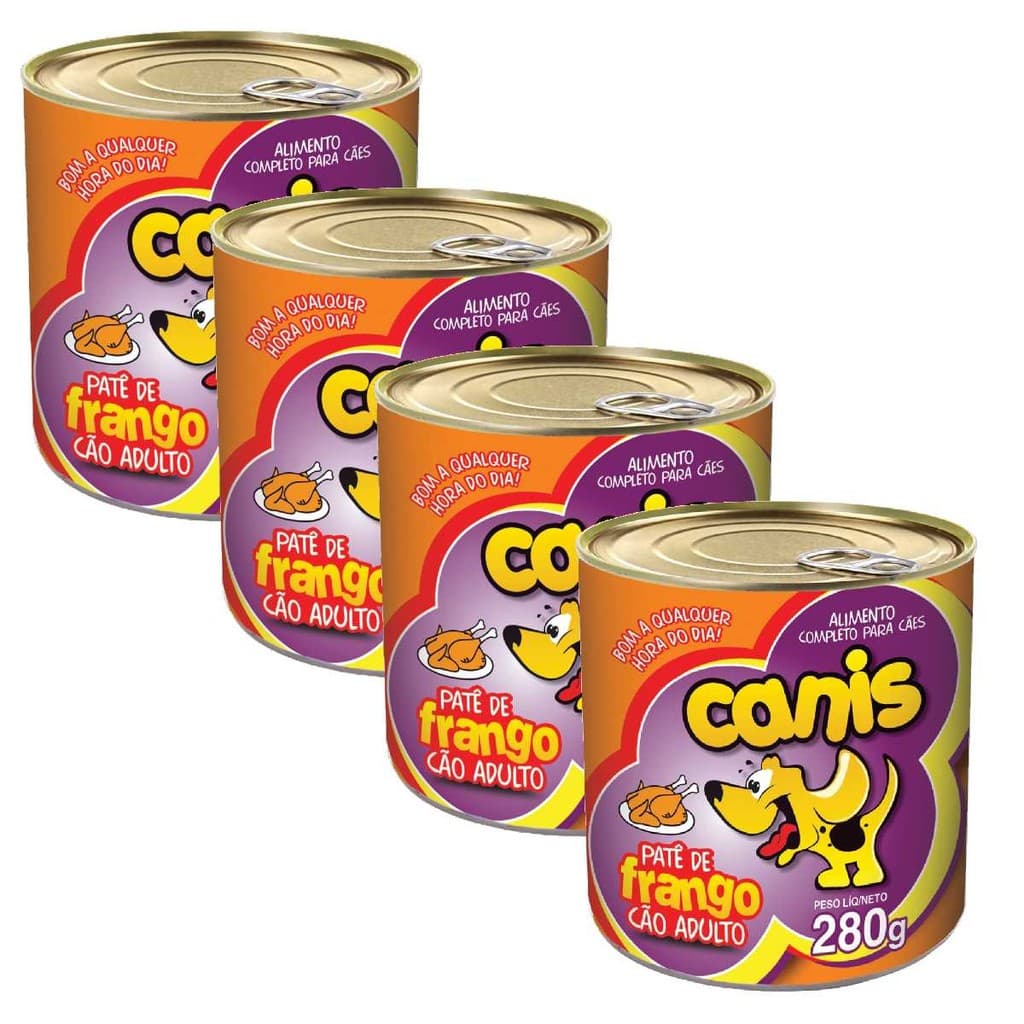 Ração Sache Para Cachorro Canis Adulto Frango 280gr Kit4un