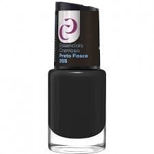 Esmalte Preto Fosco - Coleção Essenciais Cremoso 10ml - Cora