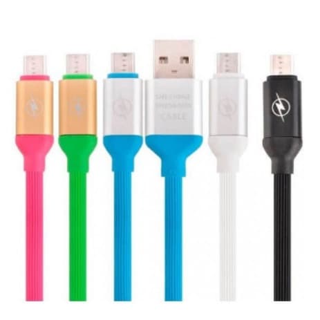 Kit 10 Cabo USB V8/tpc/ios  Dados | Silicone Emborrachado | Colorido