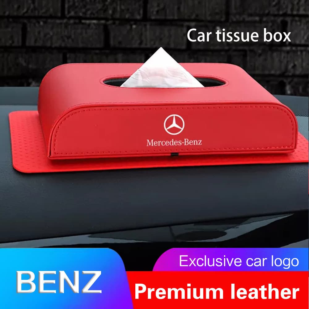 CHENGZILeather Porta Caixas De Tecido Para Carros Benz Classe E C G S SL ML 200 B GL A