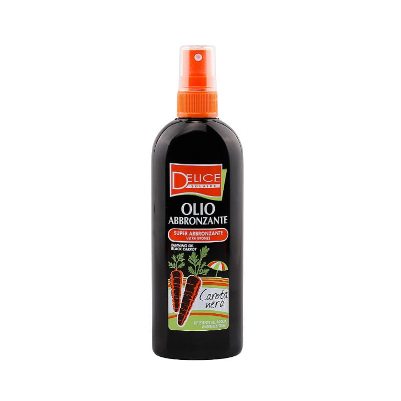 Óleo Bronzeador Spray Delice Solaire Cenoura Negra - 150ml