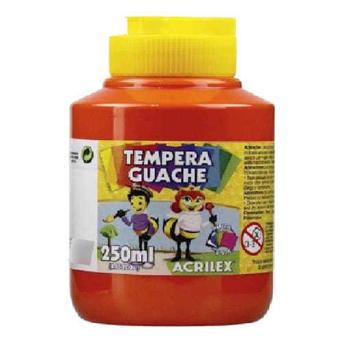 1 Un Tempera Guache 250ml Vermelha - Acrilex