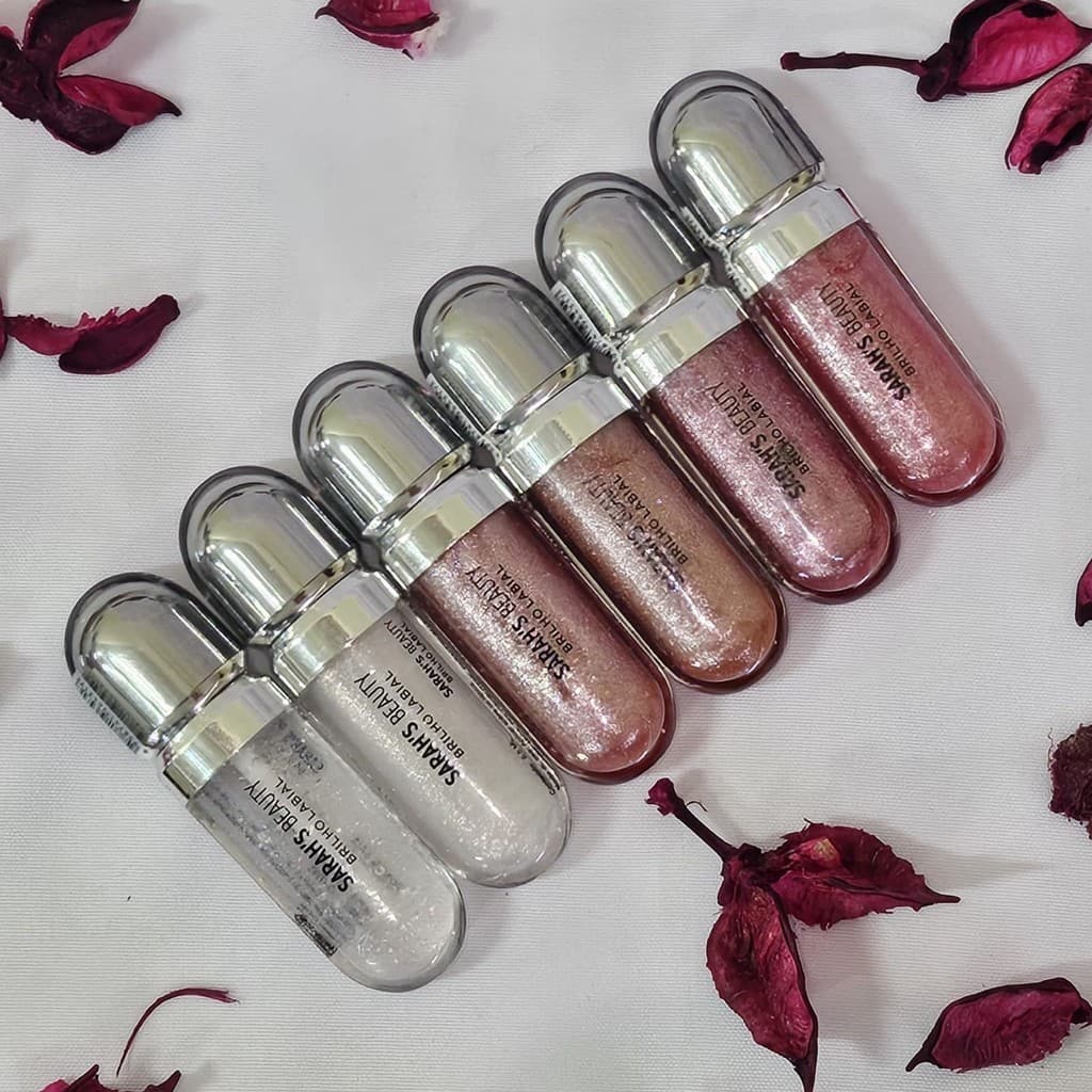 Gloss Brilho Labial - Sarah's Beauty Batom com Glitter