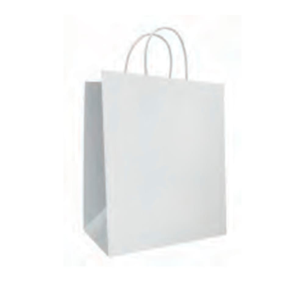 Sacola De Papel Branca Com 10 Unidades 14cmx08cmX16cm