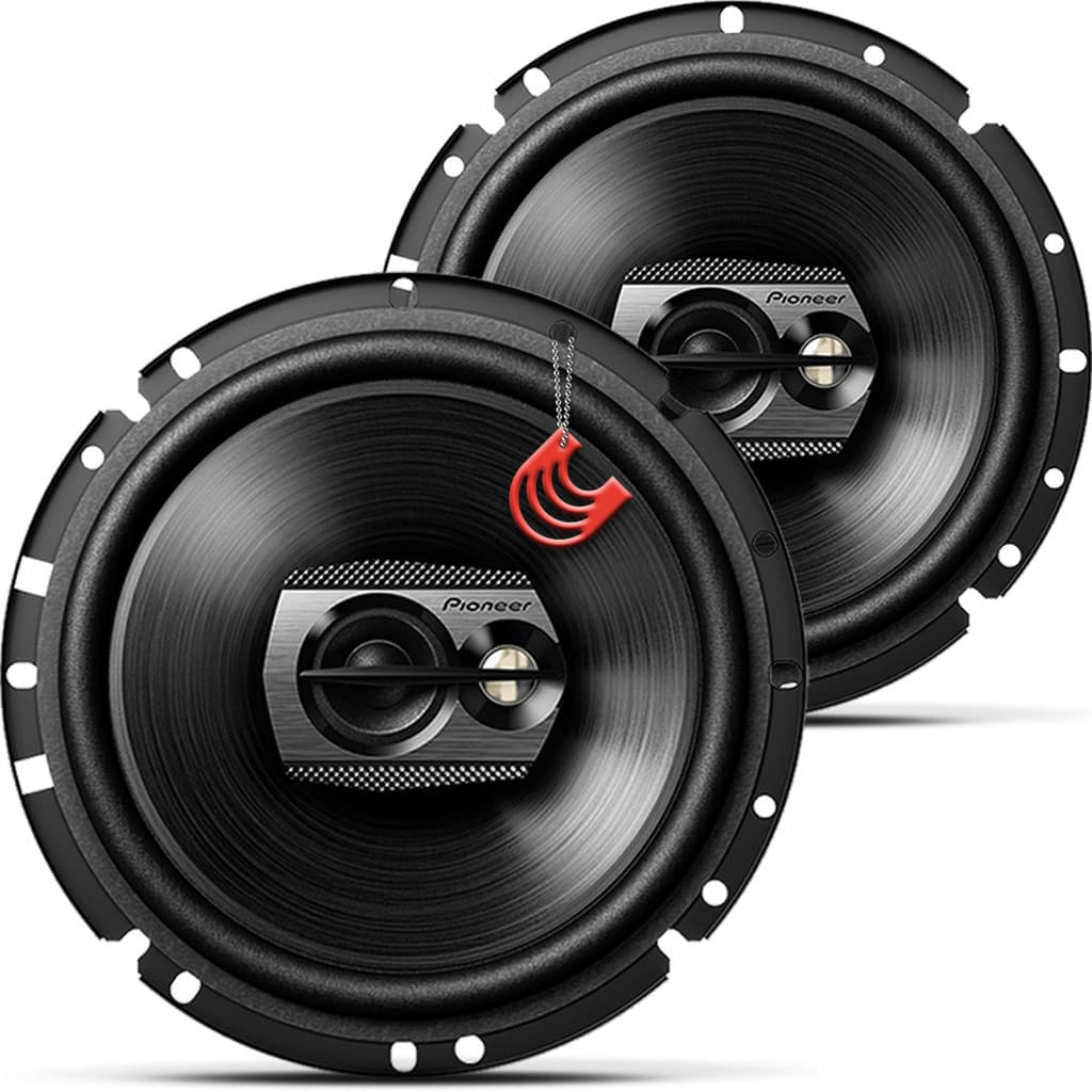 Kit Triaxial 6 polegadas 120w Pioneer TS-1790BR Alto-falante Portas Frente Dianteira Som Carro