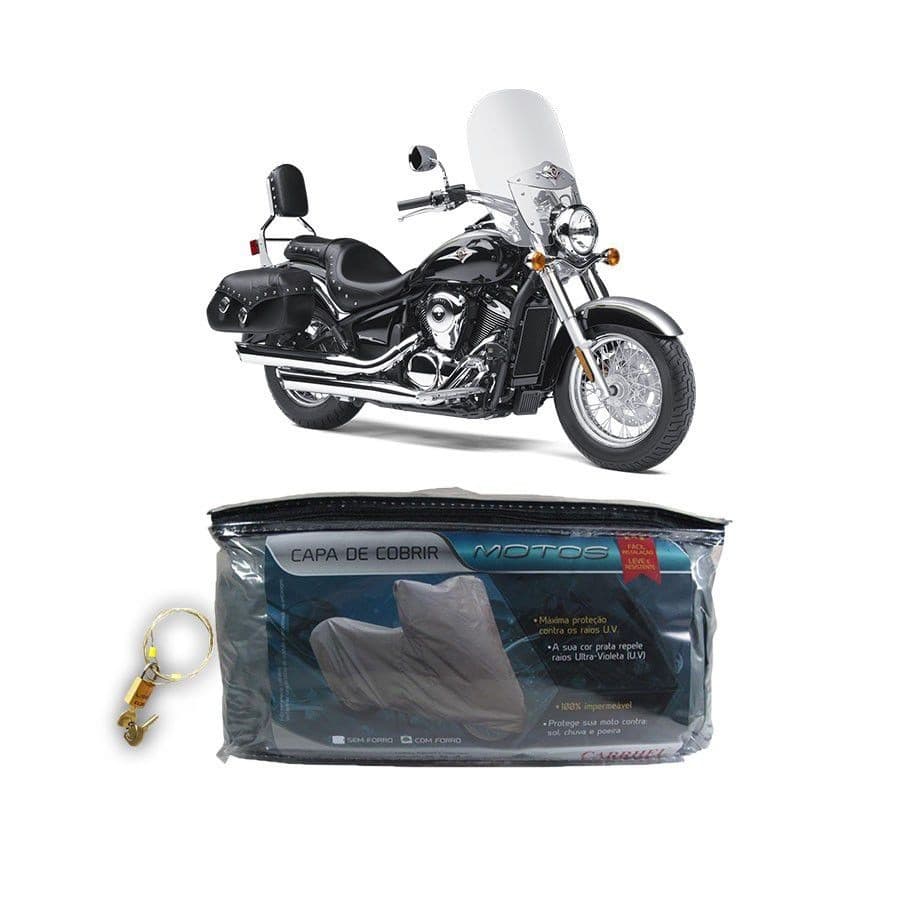 Capa com cadeado para cobrir KAWASAKI Vulcan VN 900 Classic GG(199)