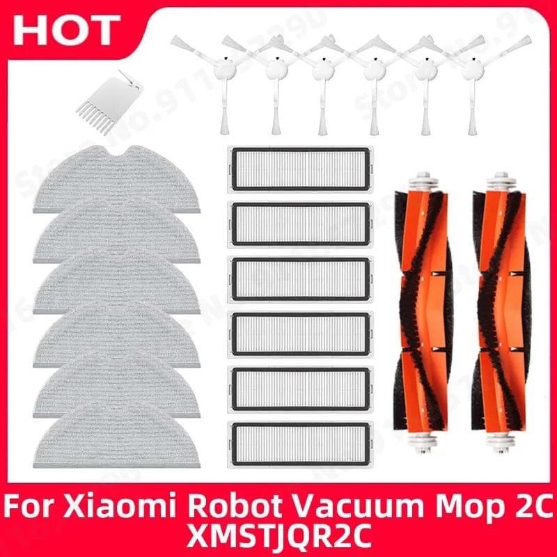 Xiaomi Mi Robot 2C STYTJ03ZHM Mijia Peças De Reposição Para O Filtro Principal De Escova Lateral Mop Cloth Vacuum Cleaner Acessórios