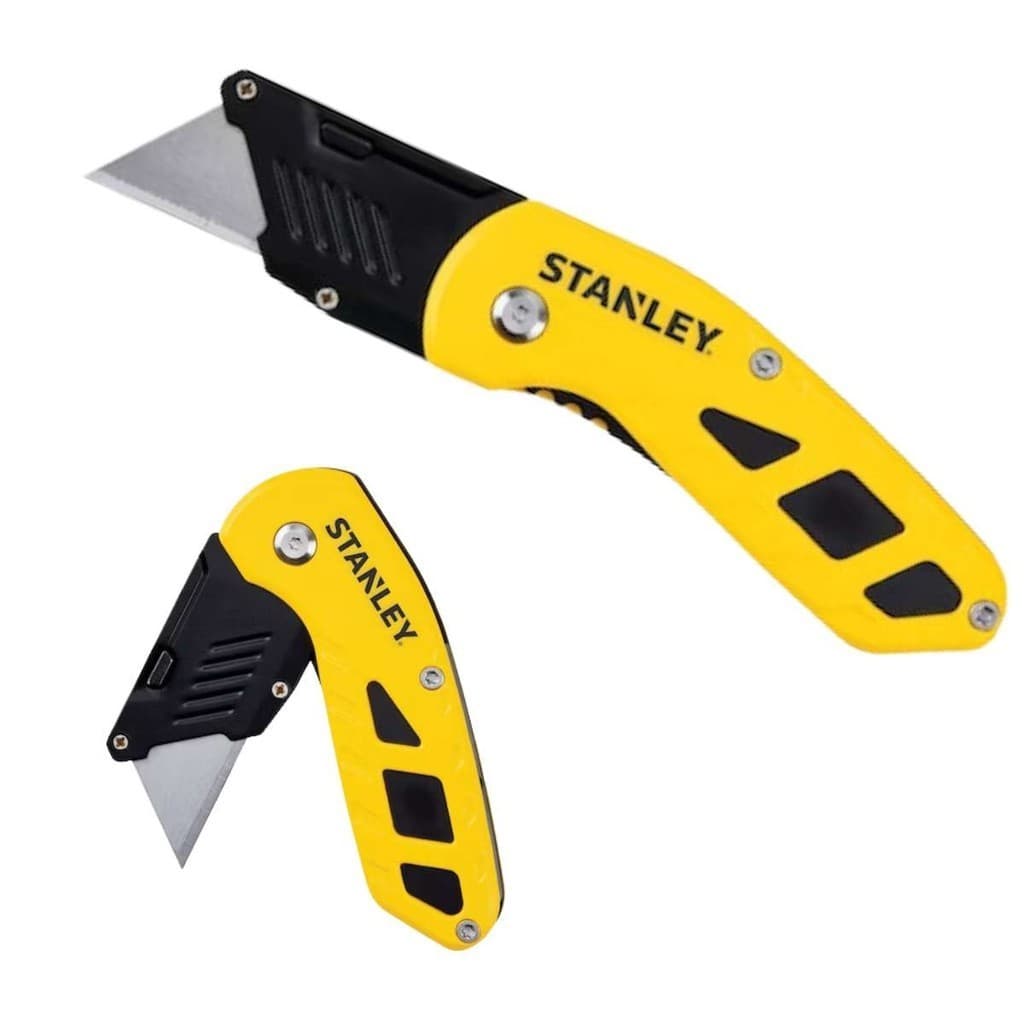 Estilete Compacto Dobrável Stanley de bolso Retrátil Pequeno Profissional STHT10424