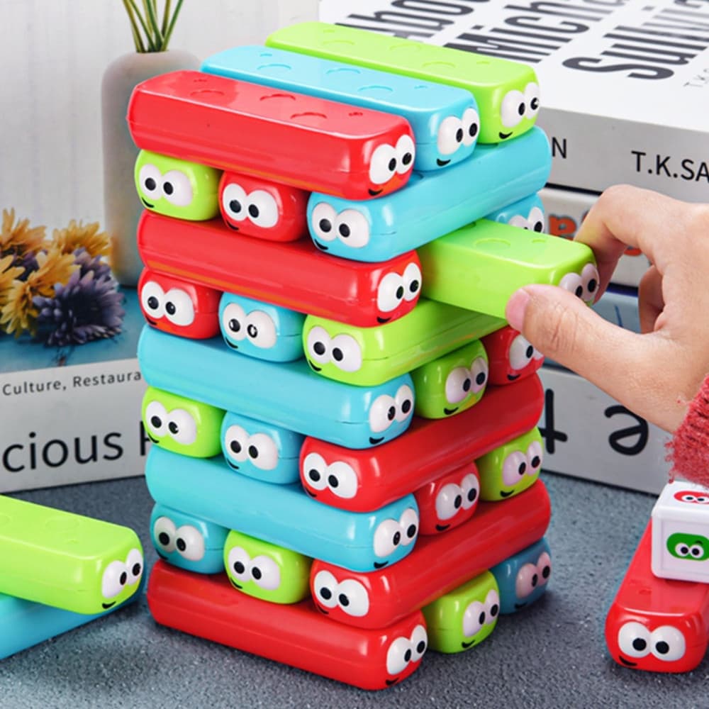 Jogo Equilibro Brinquedo Infantil Blocos Pedagógico Educativo Didático Menino Menina Torre