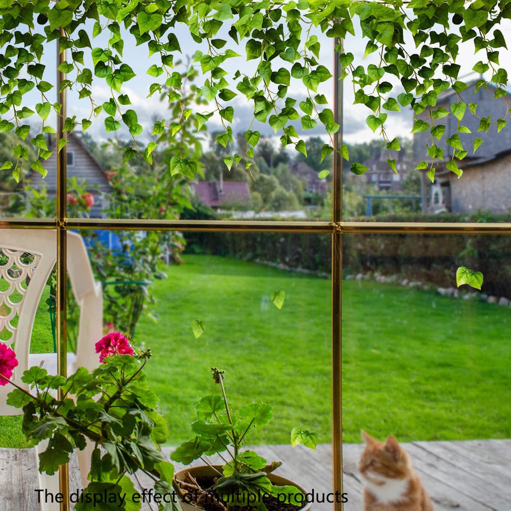 Planta Verde Deixa Adesivos de Parede Adesivos de Vidro para Decoração de Janelas