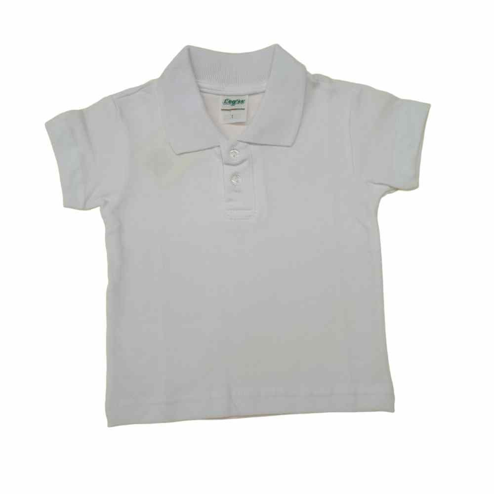 Camisa Polo Branco Infantil