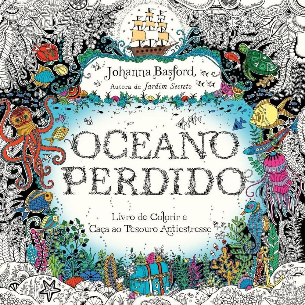 OCEANO PERDIDO LIVRO DE COLORIR ANTI
