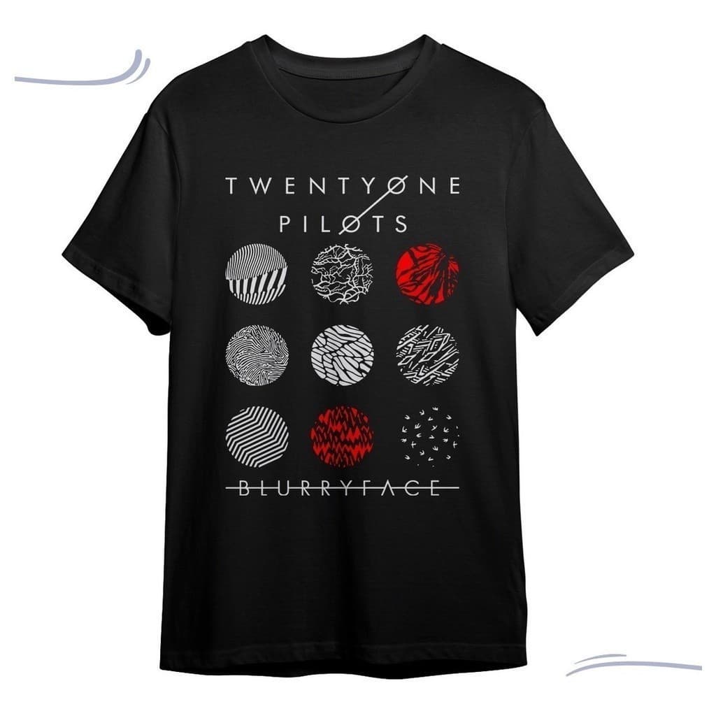 Camiseta Basica Blurryface Twenty One Pilots Banda Musica 100% Algodão envio imediato