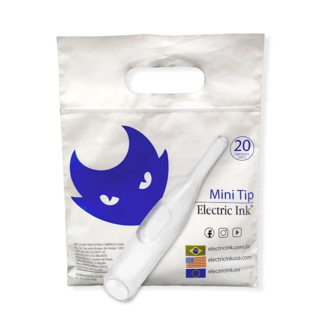 Bico Descartáveis Mini Tip Electric Ink Tatuagem Tattoo