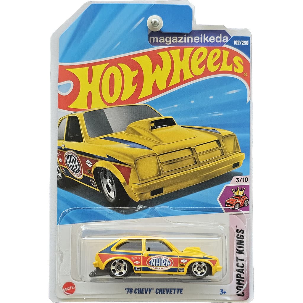 Carro Hot Wheels '76 CHEVY' CHEVETTE HYX43 Amarelo COMPACT KINGS