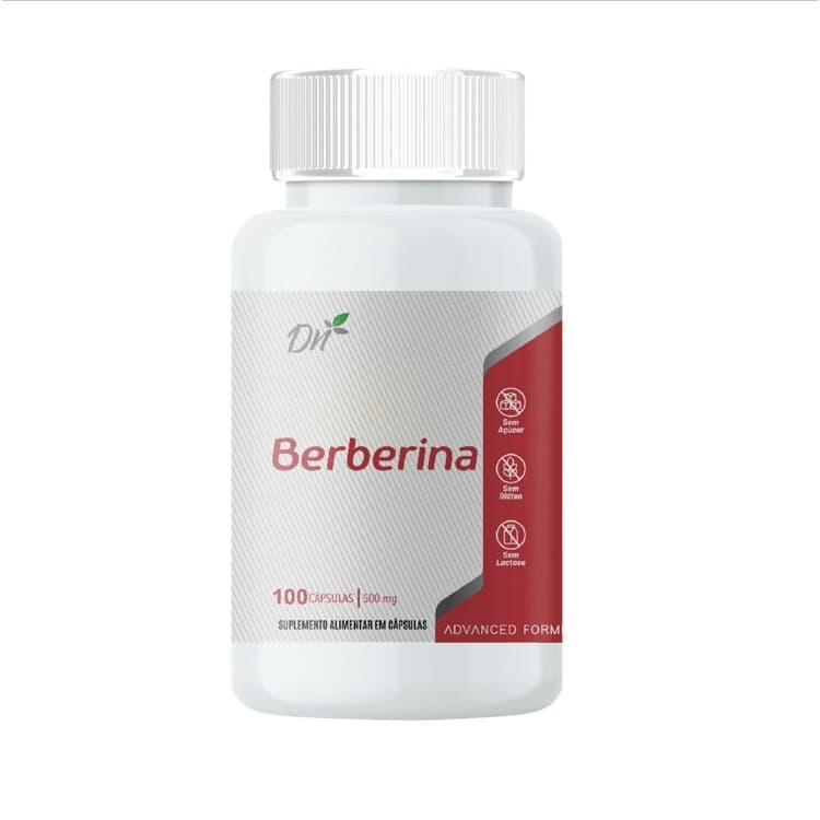 Berberina 500mg 100 Cápsulas Denature