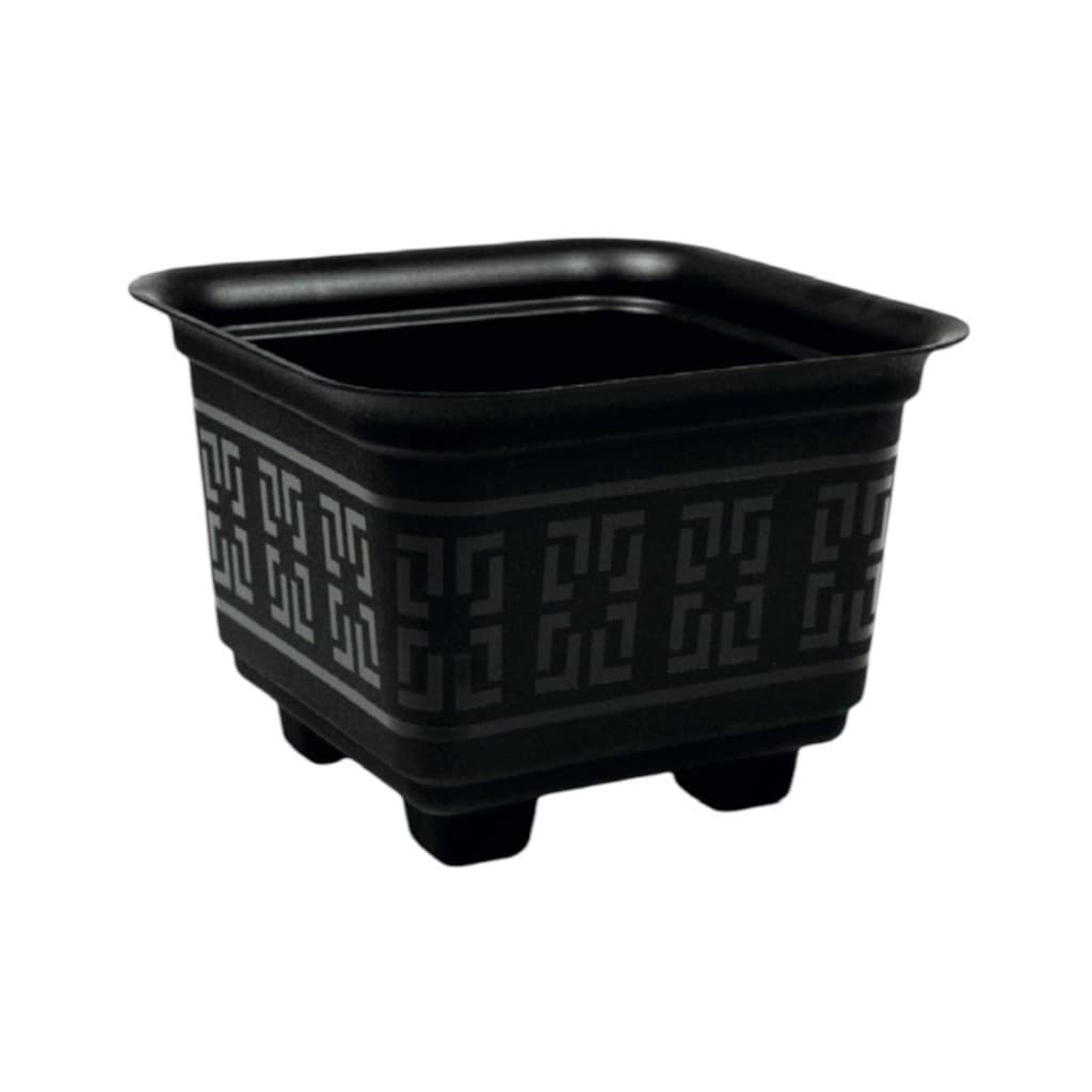 Kit 6 Vasos Quadrados 6L Preto para Plantas Hortaliças Ervas Suculentas Flores Jardim Resistente Decorativo