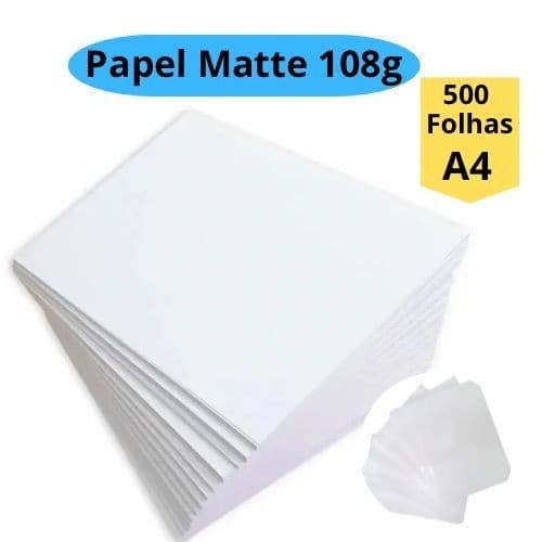 Papel Fotografico 108g Matte 500 Folhas A4 Premium MASTERPRINT