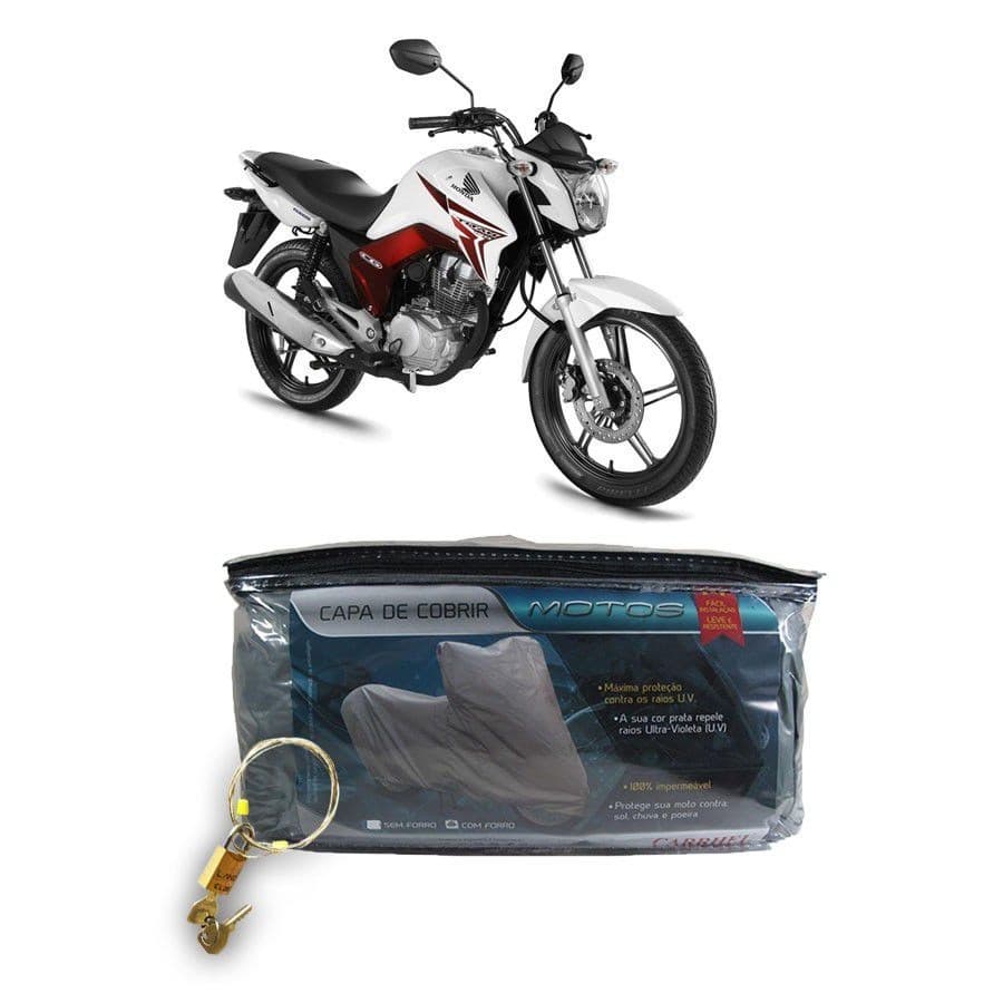 Capa com cadeado para cobrir HONDA CG 150 Titan ESD/Titan Special Edition P(204)