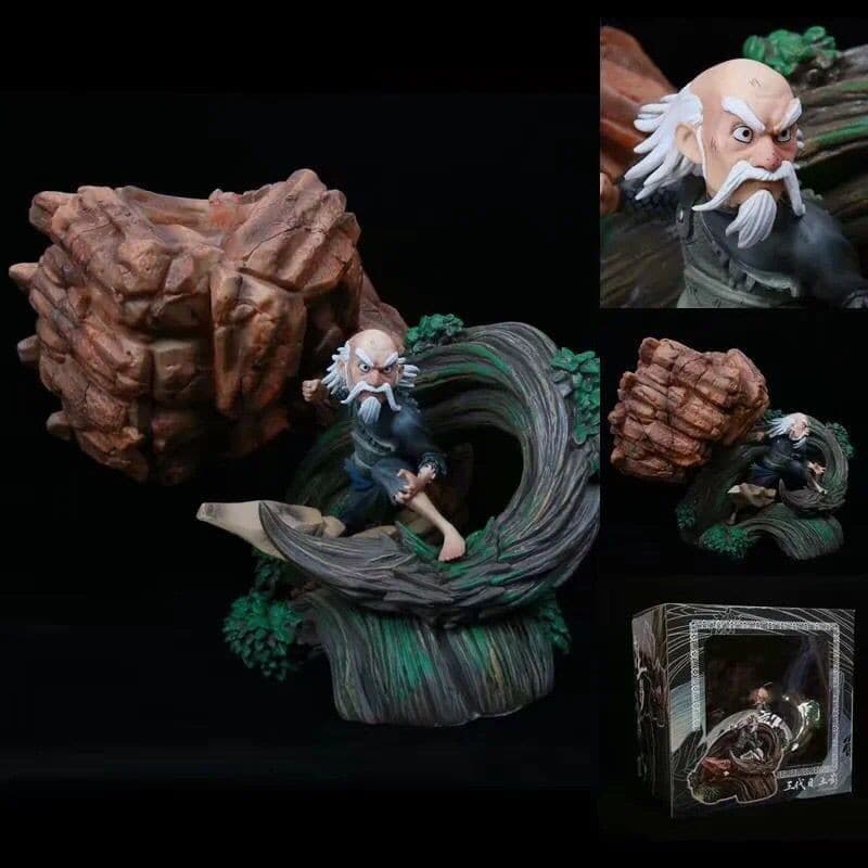Estoque pronto Naruto World Wars Five Shadows Onoki Terceira Geração Mudi Shadow 1/7 Estátua Cena Figura em caixa