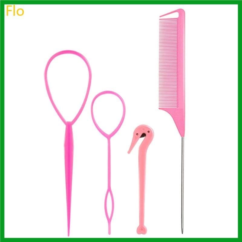 Kit 4/ pecas Acessório para Cabelo Penteado Coque Trança Agulha Mágica