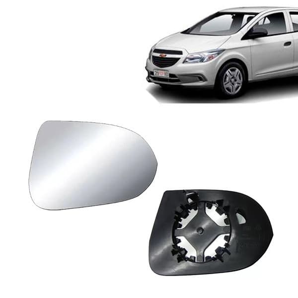 Subconjunto Espelho Vidro Retrovisor Lente Base Chevrolet GM Onix Prisma 2013 2014 2015 2016 2017 2018 2019