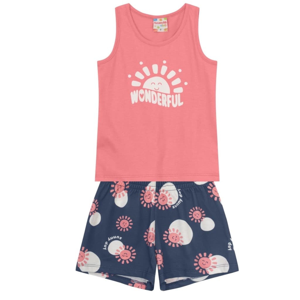 Conjunto infantil Brandili menina regata