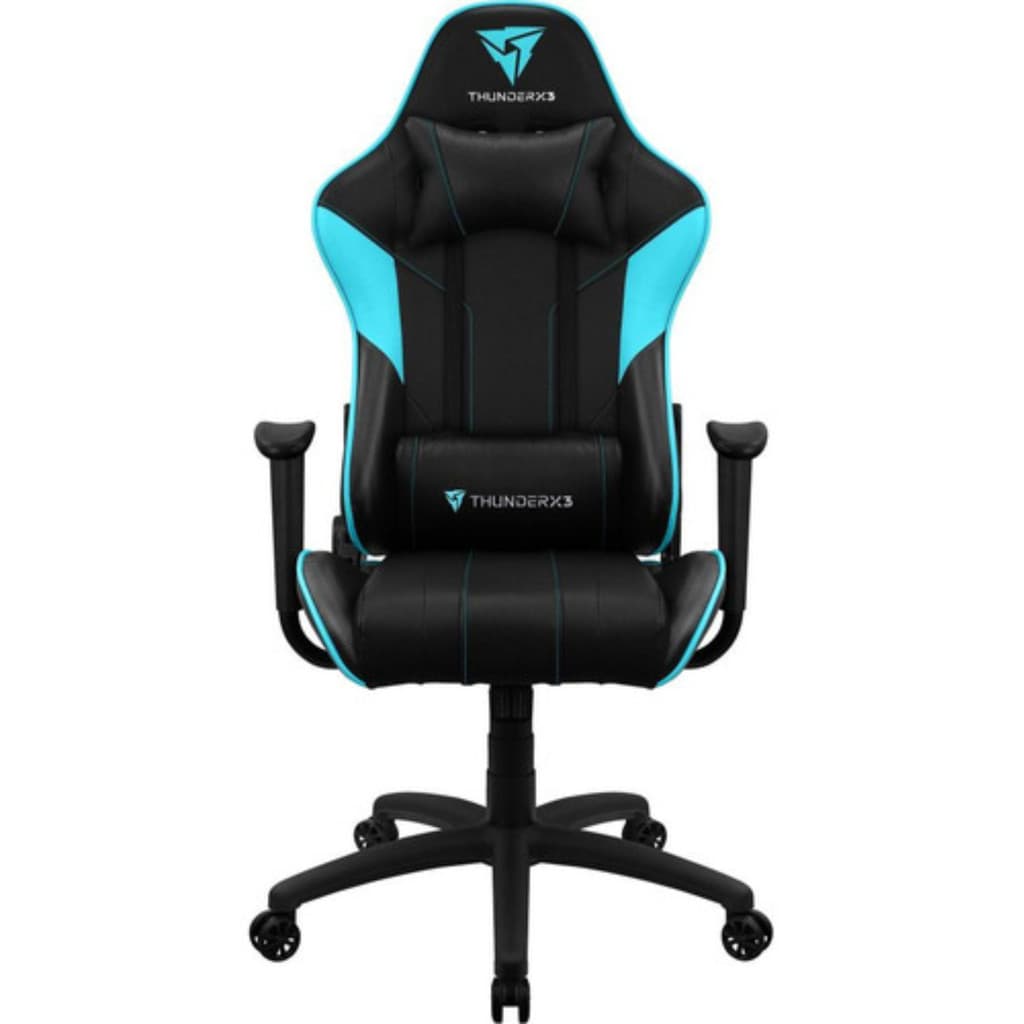 Cadeira Gamer Escritório Profissional ThunderX3 EC3 Preto/Cy